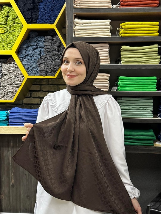 Yeni Jakar Şal Koyu Acı Kahve