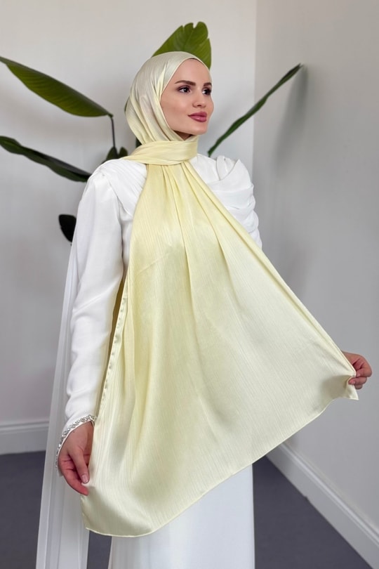 Jan Jan Abiye Şal Butter Yellow