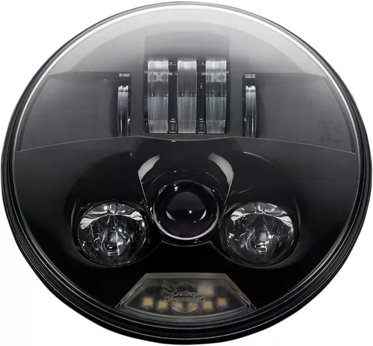 CUSTOM DYNAMICS 7 BLACK LED HEADLAMP ECE KOD:20011747