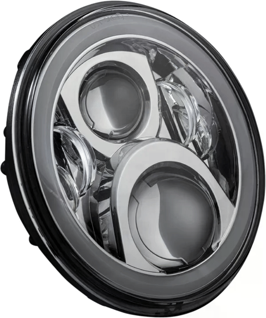 CUSTOM DYNAMICS 7 LED HALO HEADLIGHT WITH H4 W KOD:20012377