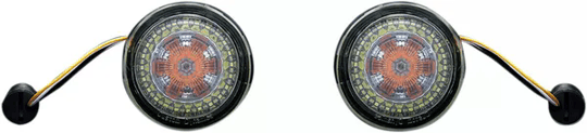 CUSTOM DYNAMICS AMBER/WHITE DYNAMIC RINGSWITH SMOKED LENSES KOD:20201571
