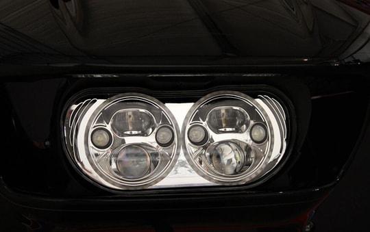 CUSTOM DYNAMICS HEADLIGHT FLTR CHROME KOD:20011545