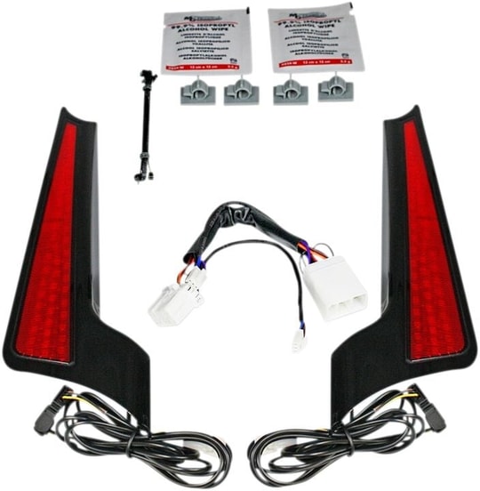 CUSTOM DYNAMICS LIGHT FASCIA 06-09BLK/RED KOD:20402520