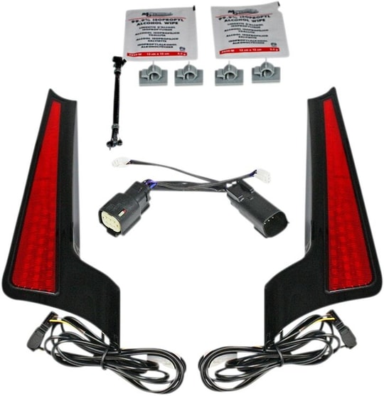 CUSTOM DYNAMICS LIGHT FASCIA 10-13BLK/RED KOD:20402516