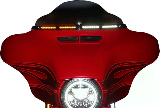 CUSTOM DYNAMICS TRIM W-SHIELD W/TS BLK KOD:20402828