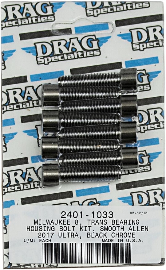 DRAG SPECIALTIES BOLT SETİ M8 TRAN BR SPT KOD: 24011033