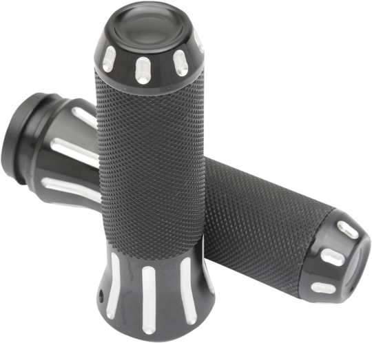 DRAG SPECIALTIES GRIPS CUSTOM TBW BLK CUT KOD: 06301613