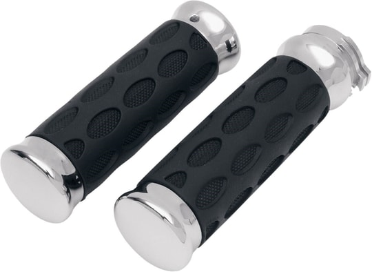 DRAG SPECIALTIES GRIPS HOTOP CHR/RUB KOD: 06300372