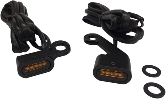DRAG SPECIALTIES LIGHTS TRNSIG BLK AMBR FLT KOD: 20402142