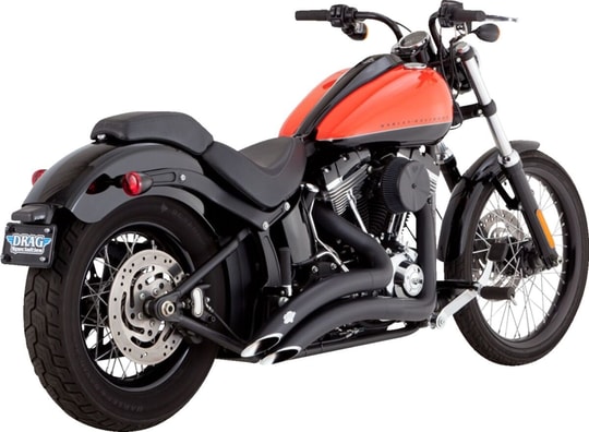 VANCE & HINES EXHAUST BIG RADIUS MATTE BLK 86-09 SOFTAIL EGZOZ KOD: 18002633