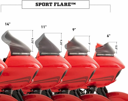 KLOCK WERKS FLTR - 2015+ - FLARE WINDSHIEL KOD:23100581