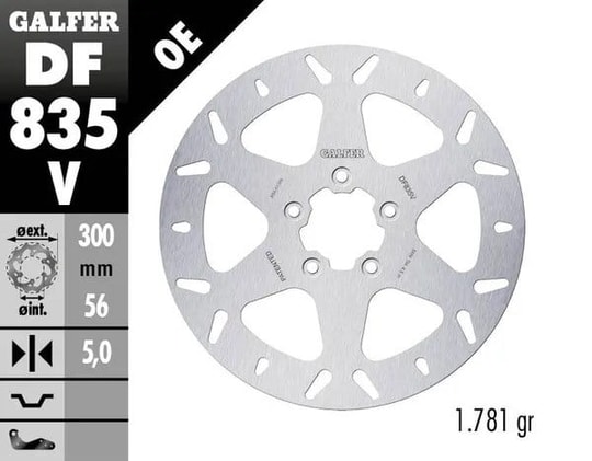 GALFER BRAKE DISC FREN DİSKİ FIXED ROUND KOD:17104228