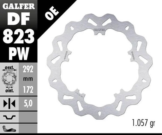 GALFER BRAKE DISC FREN DİSKİ FIXED WAVE KOD:17104225
