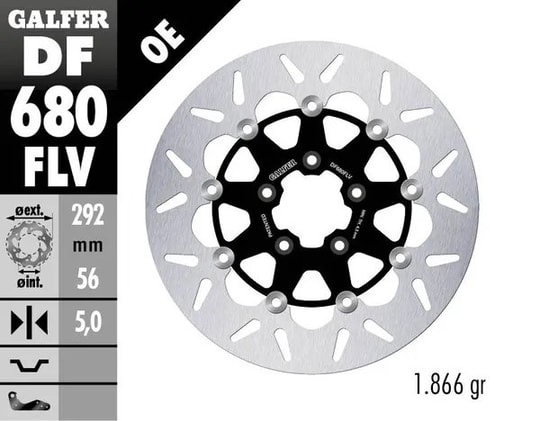 GALFER BRAKE DISC FREN DİSKİ FLOAT ROUND KOD:17104213