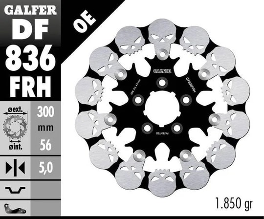 GALFER BRAKE DISC FREN DİSKİ FLOAT SKULL KOD:17104237