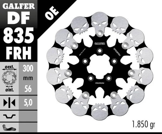 GALFER BRAKE DISC FREN DİSKİ FLOAT SKULL KOD:17104233