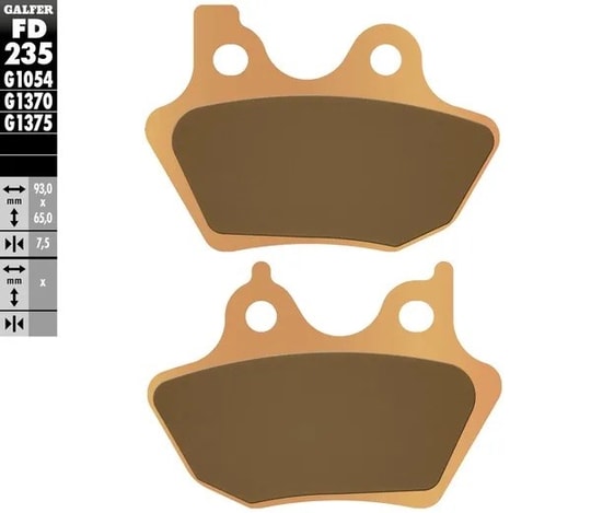 GALFER BRAKE PAD FREN BALATASI SINTERED KOD:17213199