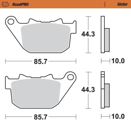 MOTO-MASTER BRAKE PAD FREN BALATASI SINTER REAR - ARKA KOD:17212822