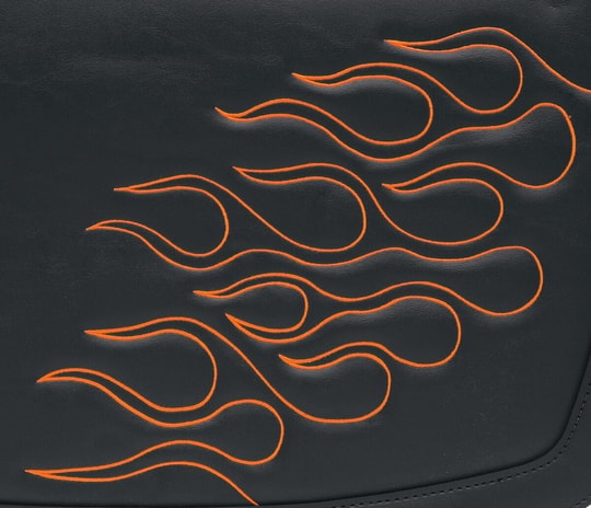 SADDLEMEN SADDLEBAG FLAME ORG LG KOD:3501-0222