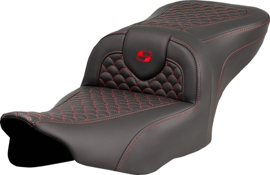 SADDLEMEN SEAT ROADSOFA DRAGON RED STITC KOD:08012066