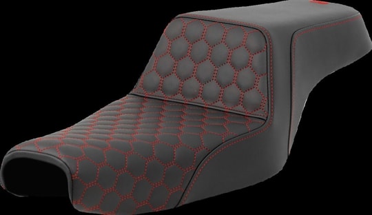 SADDLEMEN SEAT STEP UP HC RED STITCH KOD:0804-0806