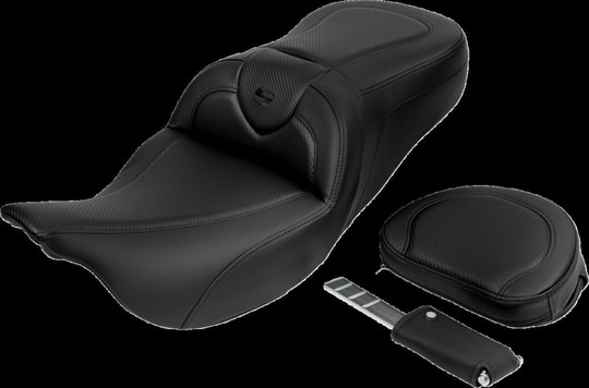 SADDLEMEN SEAT ROADSOFA CF W/BR BLACK ST KOD:0801-1617
