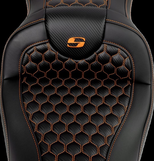 SADDLEMEN SEAT ROADSOFA HC ORANGE STITCH KOD:0801-1641