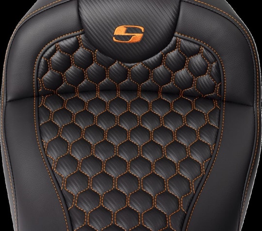 SADDLEMEN SEAT ROADSOFA HC W/BR ORANGE S KOD:0801-1645