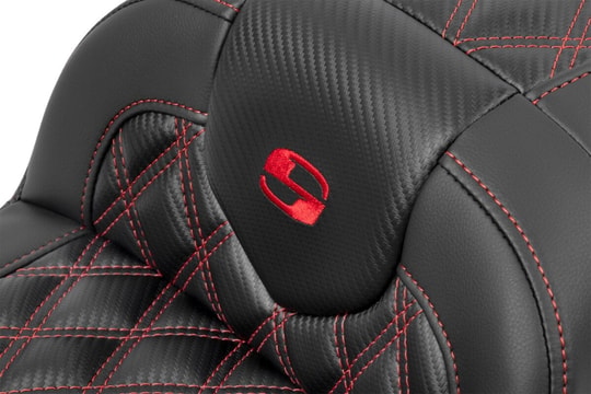 SADDLEMEN SEAT ROADSOFA LS CF RED STITCH KOD:0801-1783