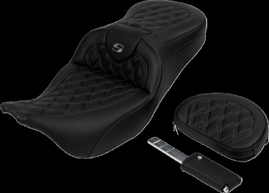 SADDLEMEN SEAT ROADSOFA LS W/BR GREY STI KOD:08011607