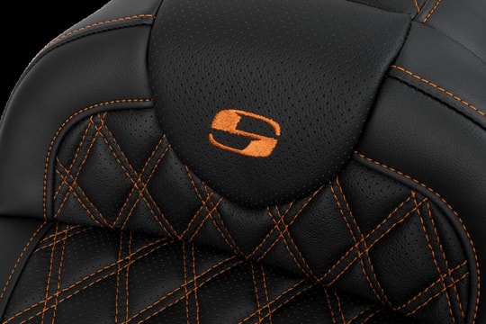SADDLEMEN SEAT ROADSOFA LS W/BR ORANGE S KOD:0801-1608