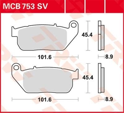 TRW BRAKE PAD - FREN BALATASI TRW MCB753SV KOD:17211153