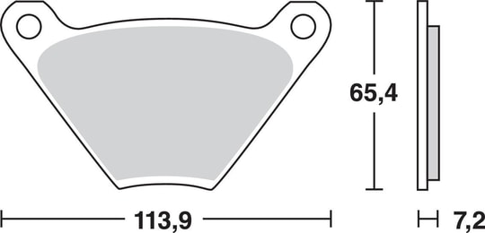 TRW BRAKE PAD - FREN BALATASI TRW MCB97 KOD:17220585