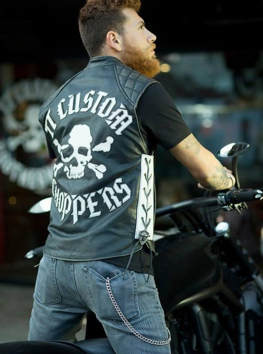 TT Custom Choppers Deri Yelek