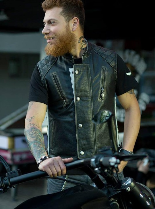 TT Custom Choppers Deri Yelek
