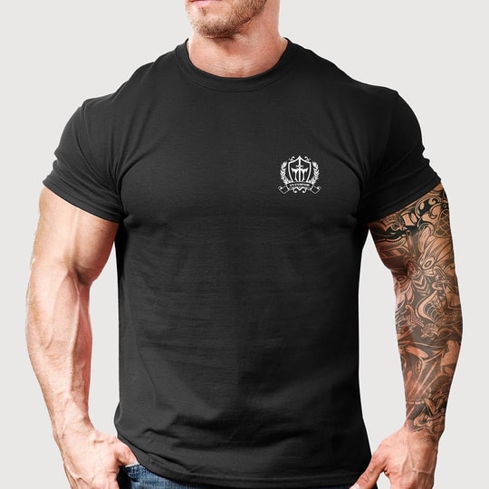 TT Custom Choppers Sırt Baskılı Bisiklet Yaka Siyah T-Shirt