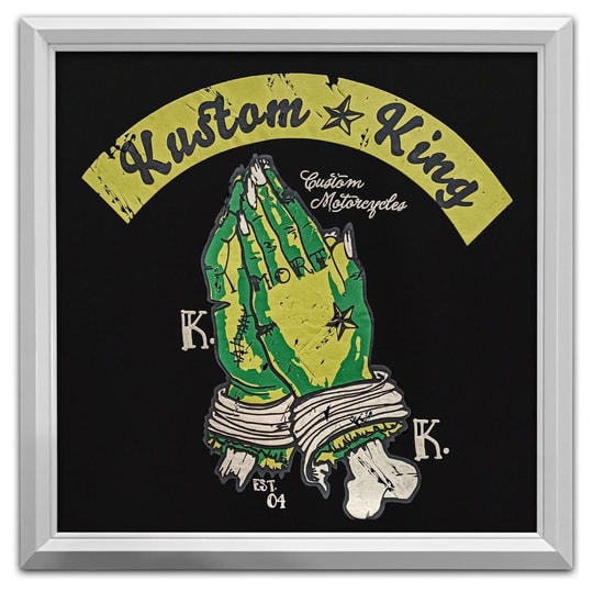 Kustom King Morpheus Sırt Baskılı Bisiklet Yaka Siyah T-Shirt