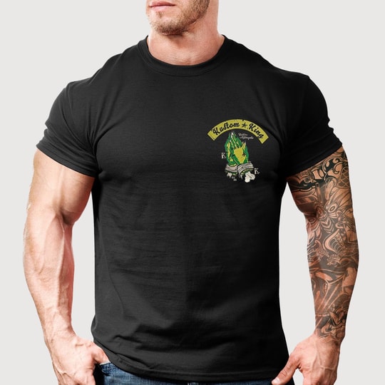Kustom King Morpheus Sırt Baskılı Bisiklet Yaka Siyah T-Shirt
