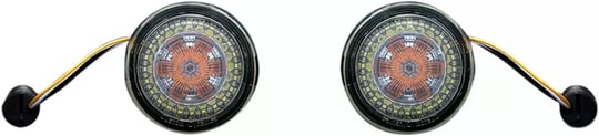 CUSTOM DYNAMICS AMBER/WHITE DYNAMIC RINGSWITH SMOKED LENSES KOD:20201571
