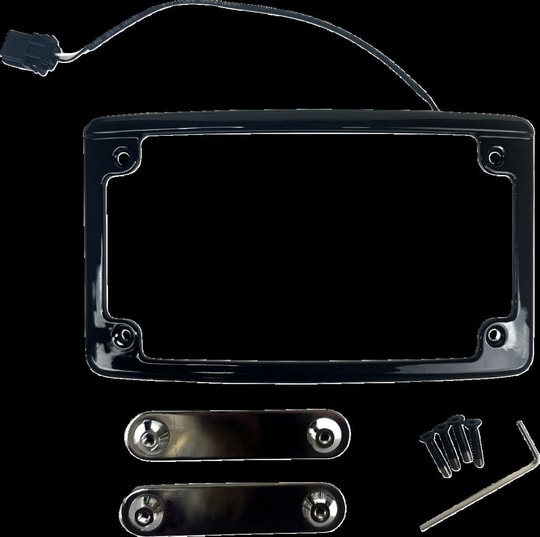 CUSTOM DYNAMICS FRAME LICENSE PLATE LIGHTED BL KOD:20302348