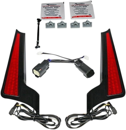 CUSTOM DYNAMICS LIGHT FASCIA 10-13BLK/RED KOD:20402516