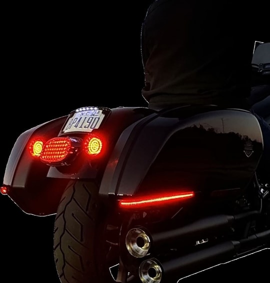 CUSTOM DYNAMICS LIGHTS SADDLEBAG LED RED LENS KOD:20403197