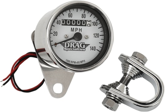 DRAG SPECIALTIES 1:1 WHT FACE MINI SPEEDO KOD: DS244134