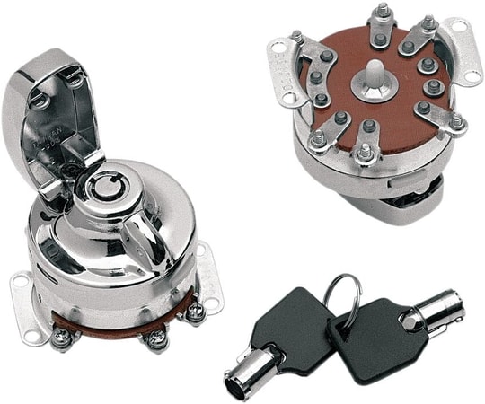 DRAG SPECIALTIES 6 POLE IGN.SWTCH RND KEY KOD: 09090202