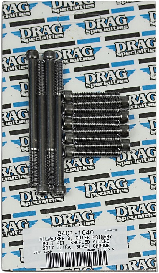 DRAG SPECIALTIES BOLT SETİ M8 OUTPRIM B/C K KOD: 24011040