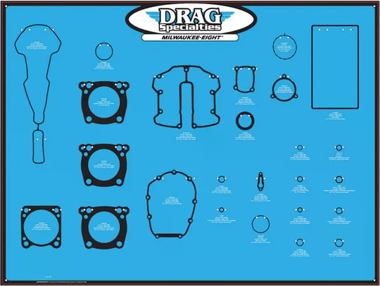 DRAG SPECIALTIES DISPLAY BOARD CONTA M8 MOTOR KOD: 09346923