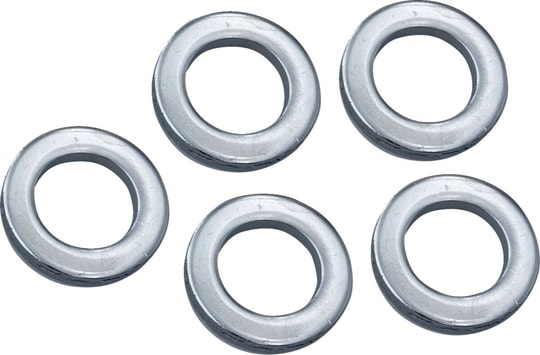 DRAG SPECIALTIES WASHERS AXLE  - AKS NUT CHR 5PK 10600 KOD: 02142739