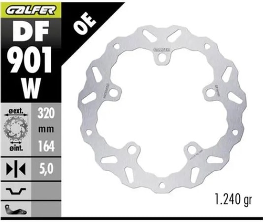 GALFER BRAKE DISC FREN DİSKİ FIXED WAVE KOD:17104855