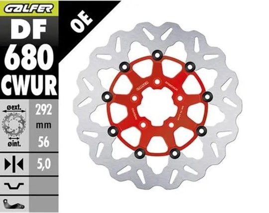 GALFER BRAKE DISC FREN DİSKİ FLOAT WAVE RED KOD:17104968