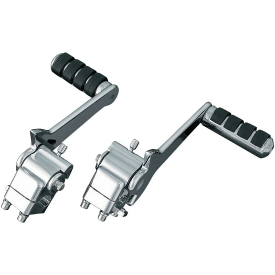 Kuryakyn Adjustable Passenger Pegs – Harley-Davidson 2007–2009, Sabit Mount’lu Modeller İçin, Krom (4571) - FREN PEDALI